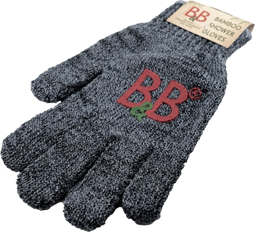 B&B bamboo shower gloves