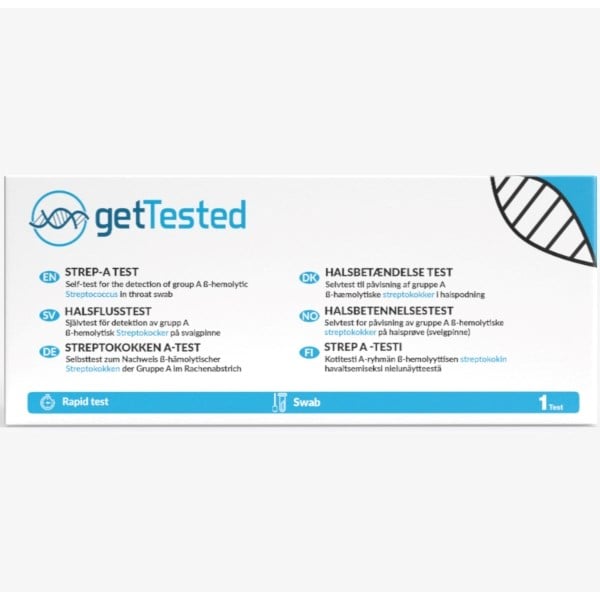 GetTested halsbetændelse test