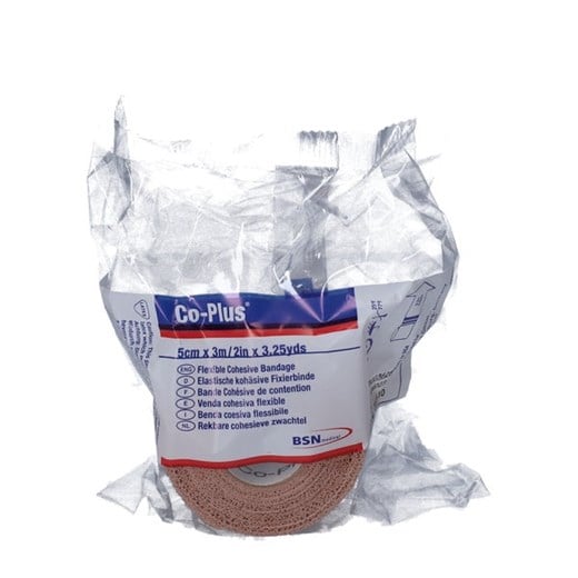Co-plus cohesive bandage 5 x 3 cm brun