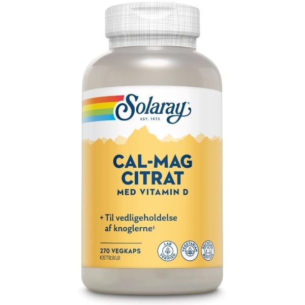 Solaray cal-mag citrat + d-vitamin