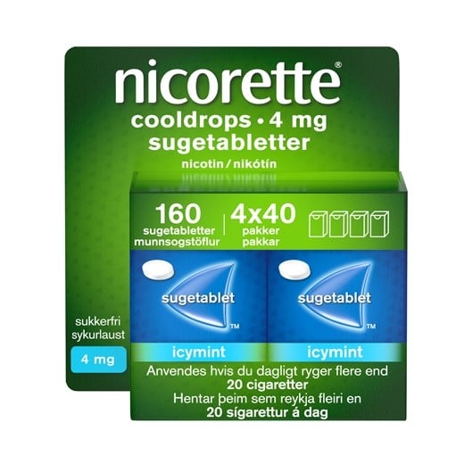 Nicorette sugetabletter cooldrops