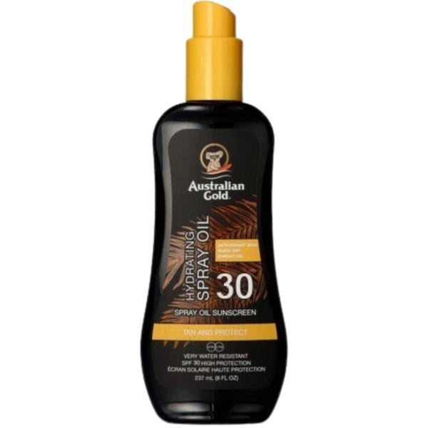 Australian Gold hydrating carrot spray oil sunscreen SPF30