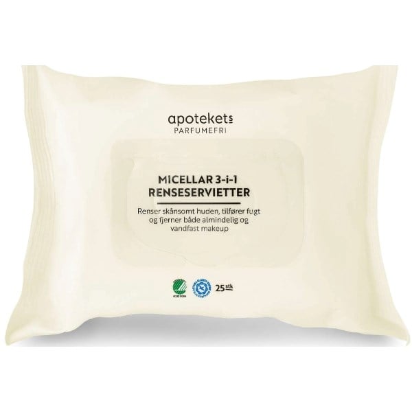 Apotekets 3-i-1 renseservietter Apotekets 3-i-1 renseservietter