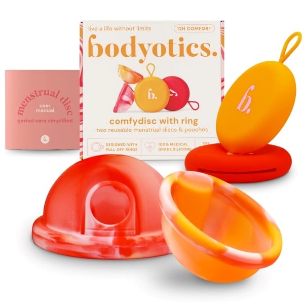 Bodyotics menstruationsdisk sæt orange/pink