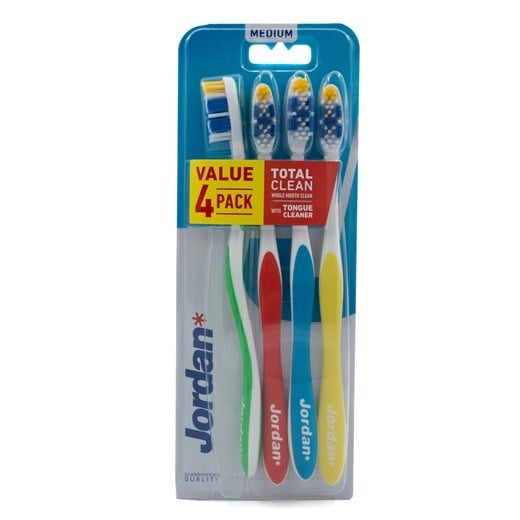 Jordan tandbørster total clean medium