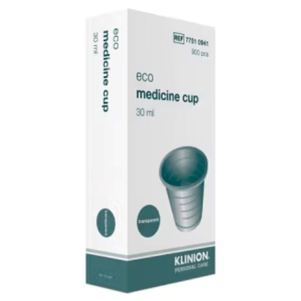 Klinion eco medicinbæger transparent Klinion eco medicinbæger transparent