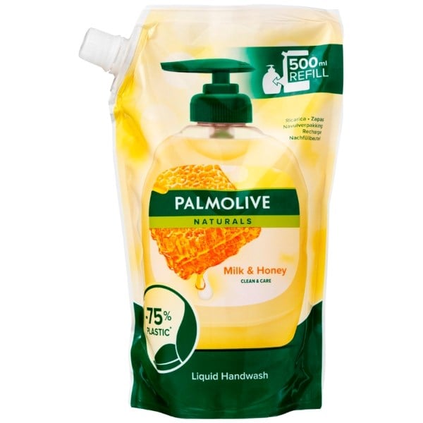 Palmolive flydende håndsæbe milk & honey refill