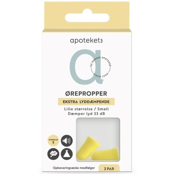 Apotekets lyddæmpende ørepropper Apotekets lyddæmpende ørepropper