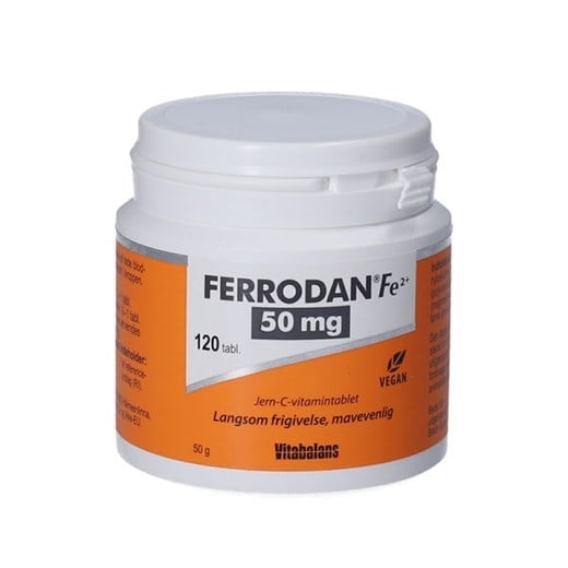 Ferrodan fe2+50mg tabletter