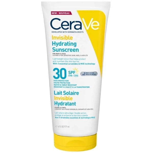 CeraVe invisible hydrating sunscreen SPF30