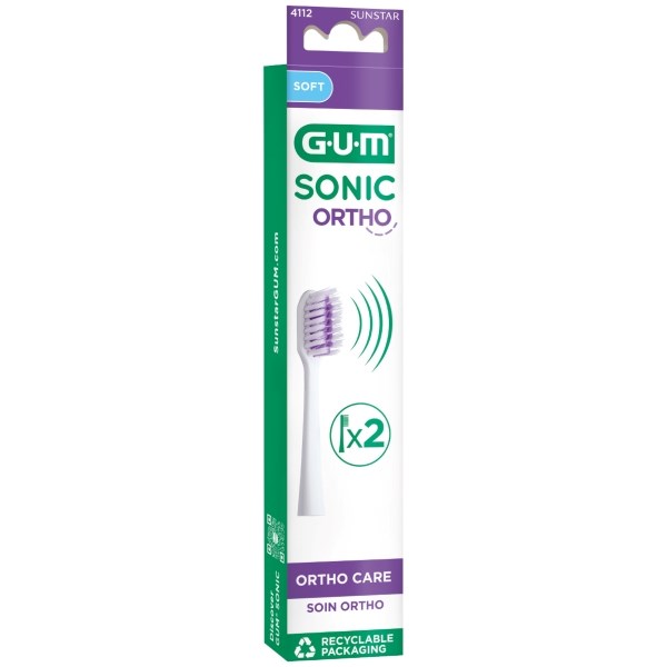 GUM Sonic Ortho børstehoveder GUM Sonic Ortho børstehoveder
