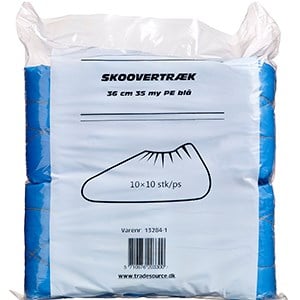 Skoovertræk blå