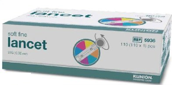 Klinion soft line lancetter
