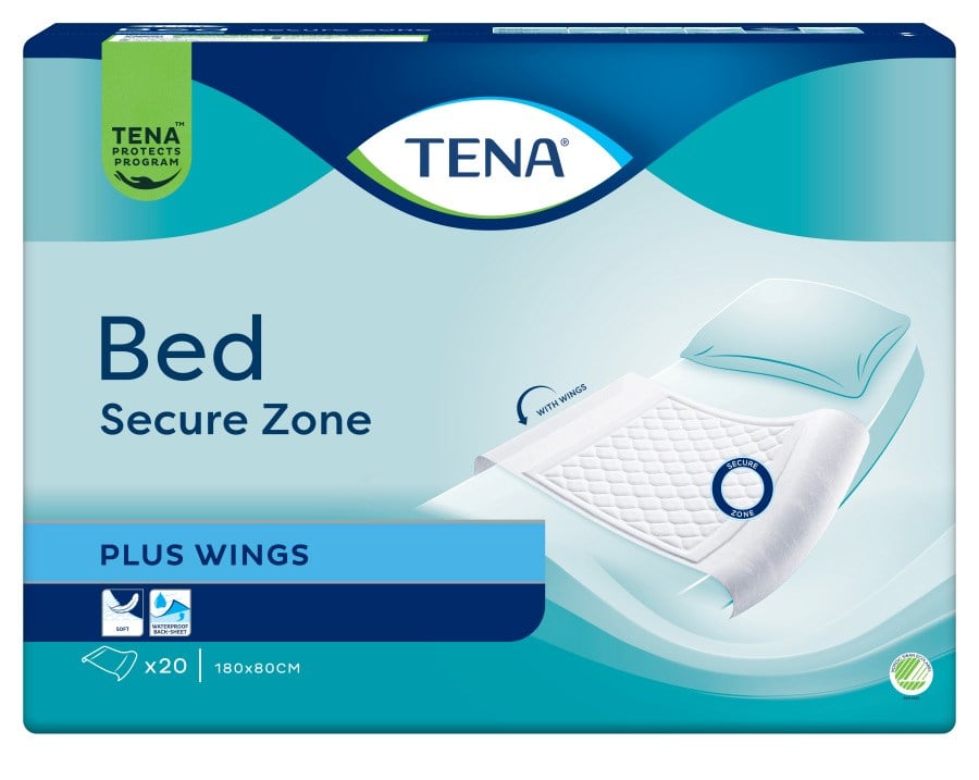 TENA bed secure zone plus wings