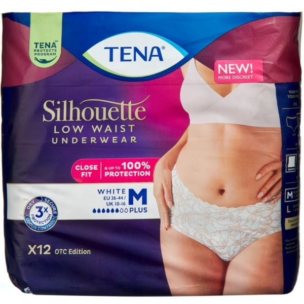 TENA Silhouette plus hvid str. M TENA Silhouette plus hvid str. M