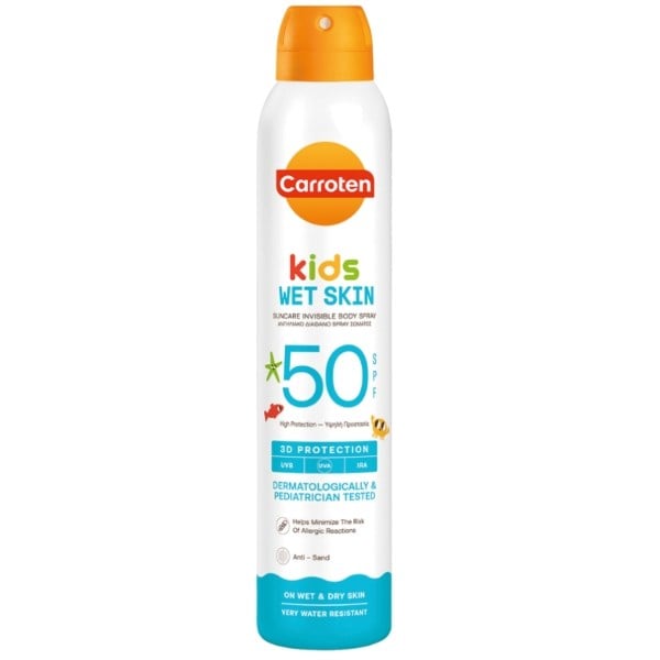 Carroten kids wet skin dry mist SPF50