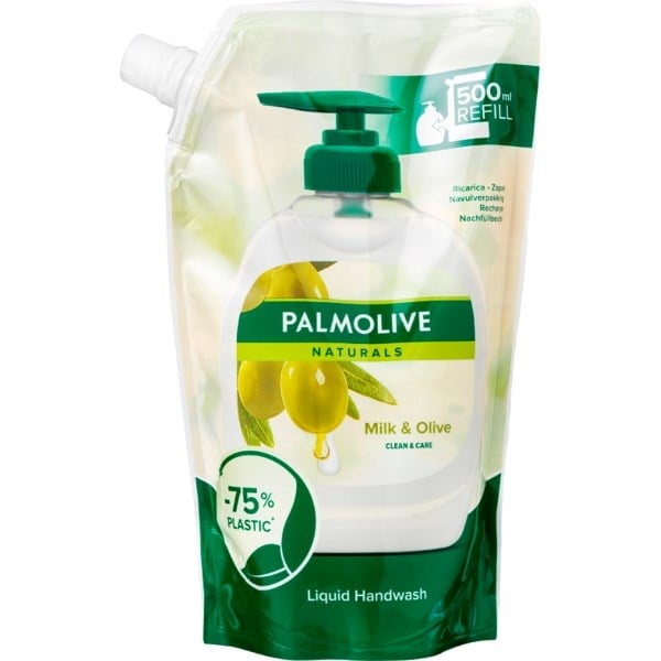 Palmolive flydende håndsæbe milk & olive refill