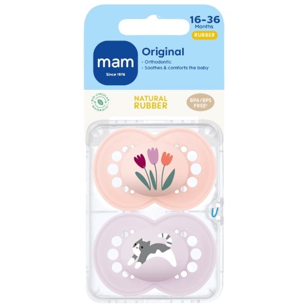 MAM Original pink naturgummi