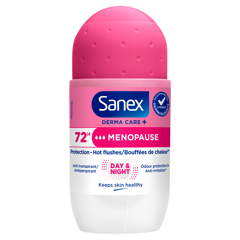 Sanex derma care+ menopause deo