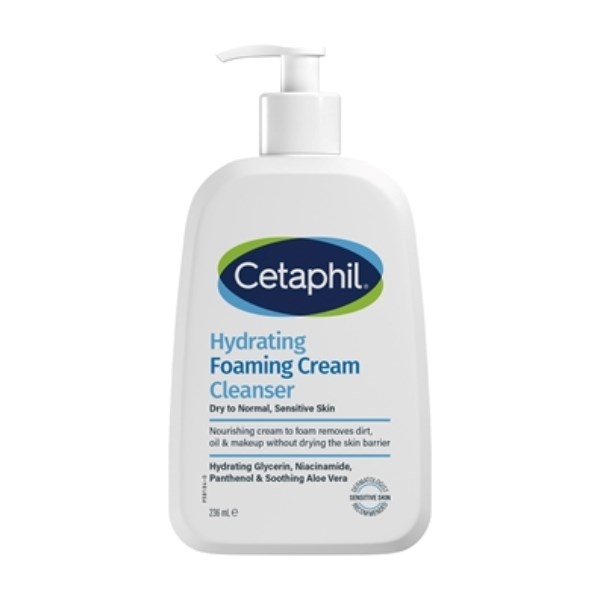 Cetaphil hydrating foaming cream cleanser Cetaphil hydrating foaming cream cleanser