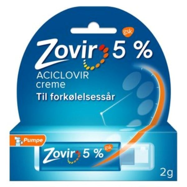 Zovir forkølelsessår creme (pumpe)