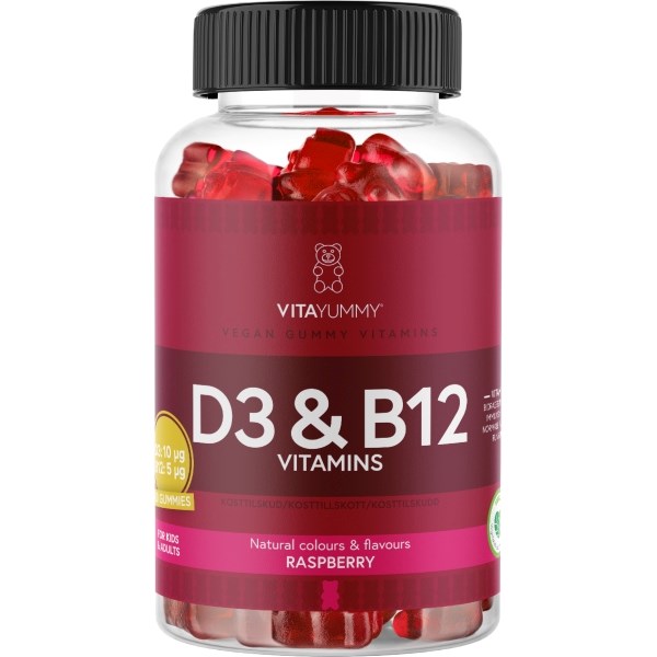 Vitayummy D3 & B12 vitamins raspberry Vitayummy D3 & B12 vitamins raspberry
