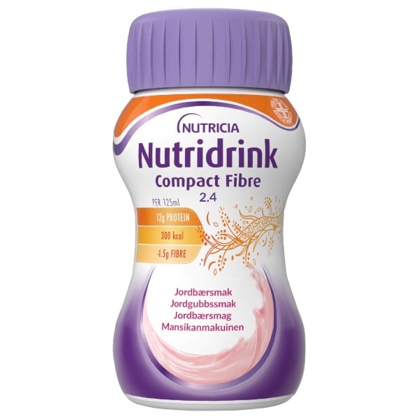 Nutridrink Compact Fibre jordbær