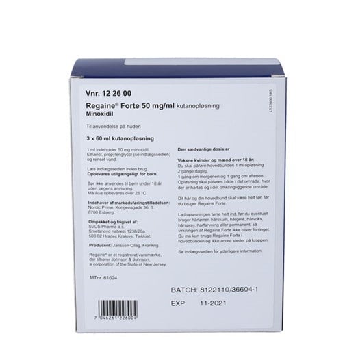 Regaine forte kutanopløsning nordic prime Regaine forte kutanopløsning nordic prime