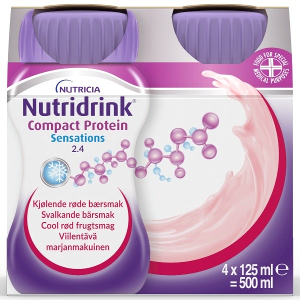 Nutridrink Compact Protein Sensations cool rød frugt Nutridrink Compact Protein Sensations cool rød frugt