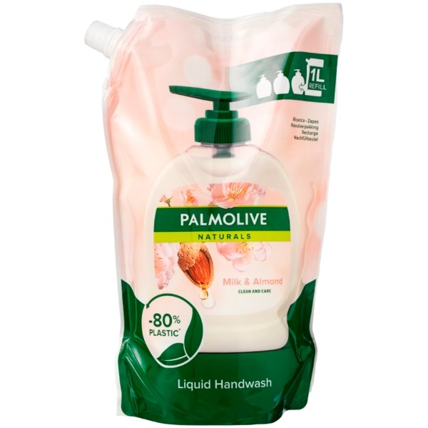 Palmolive flydende håndsæbe milk & almond refill