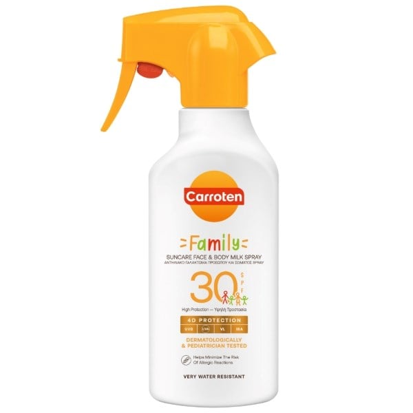 Carroten family face & body milk spray SPF30