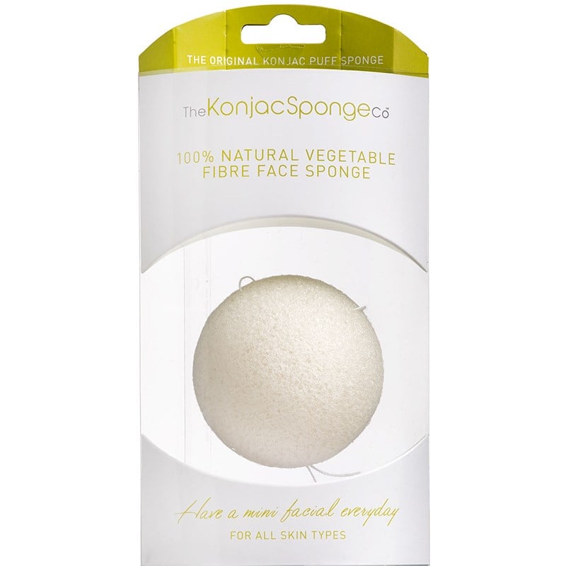 Konjac Sponge face hvid