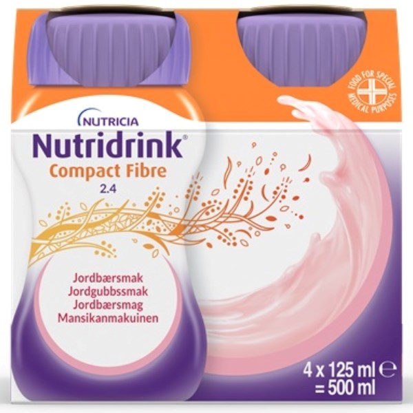 Nutridrink Compact Fibre jordbær