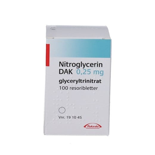 Nitroglycerin resoribletter