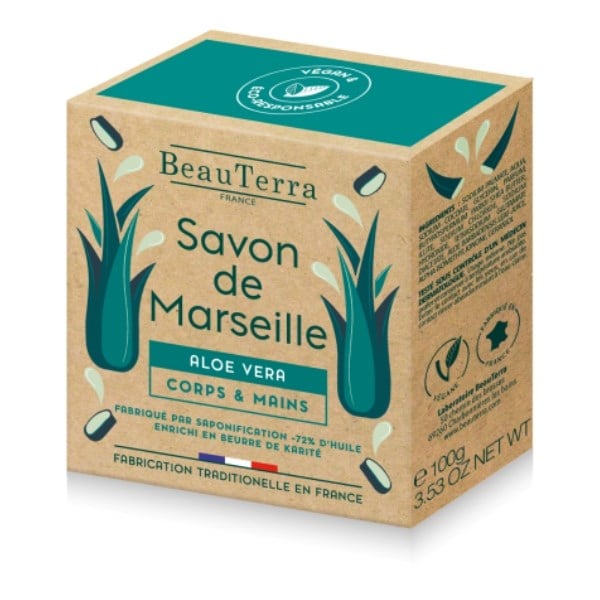 BeauTerra marseille solid soap aloe vera