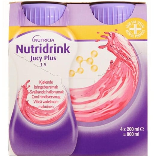 Nutridrink Jucy Plus cool hindbær