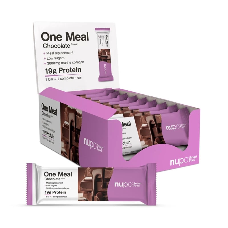 Nupo One Meal bar chocolate collagen - 1 stk. - Måltidsbar med protein og kollagen