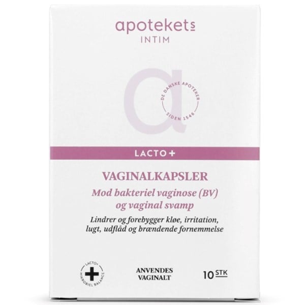Apotekets Intim lacto+ vaginalkapsler