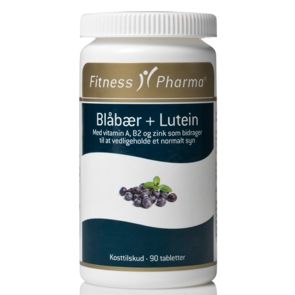 Fitness Pharma blåbær + lutein