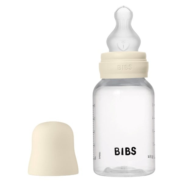 BIBS baby bottle sutteflaske ivory silicone