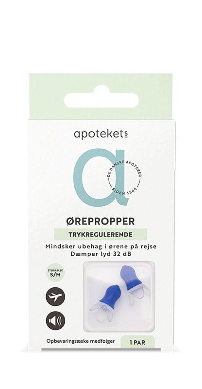 Apotekets ørepropper til flyrejser - lille
