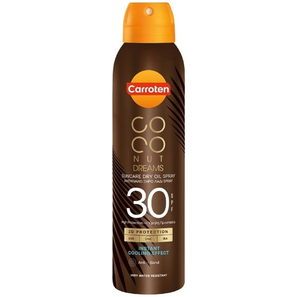 Carroten coconut suncare dry oil spray SPF30
