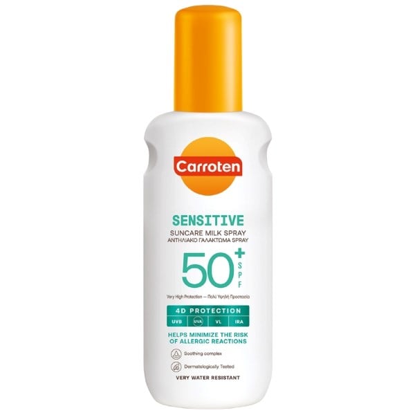 Carroten sensitive suncare milk spray SPF50+ Carroten sensitive suncare milk spray SPF50+