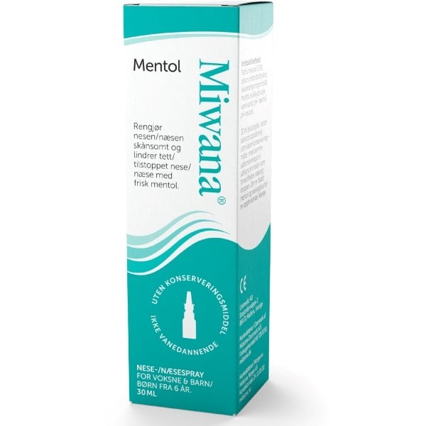Miwana næsespray mentol Miwana næsespray mentol