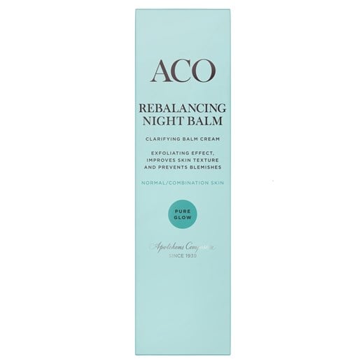 ACO pure glow rebalancing night balm