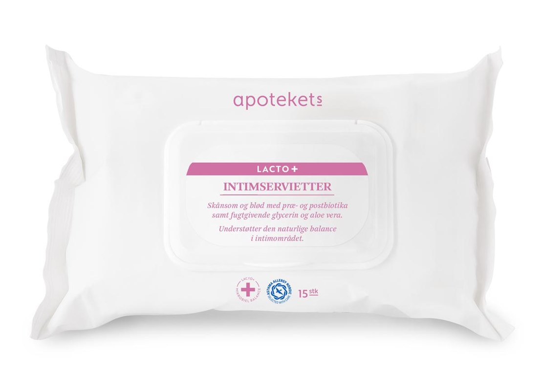 Apotekets intimservietter lacto+ Apotekets intimservietter lacto+