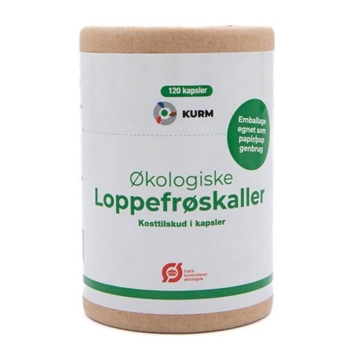 Kurm økologiske loppefrøskaller