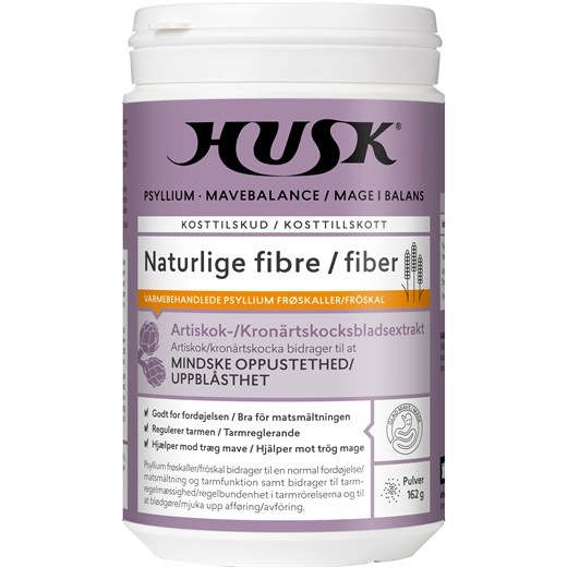 HUSK psyllium mavebalance pulver artiskok