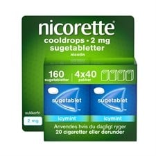 Nicorette sugetabletter cooldrops Nicorette sugetabletter cooldrops