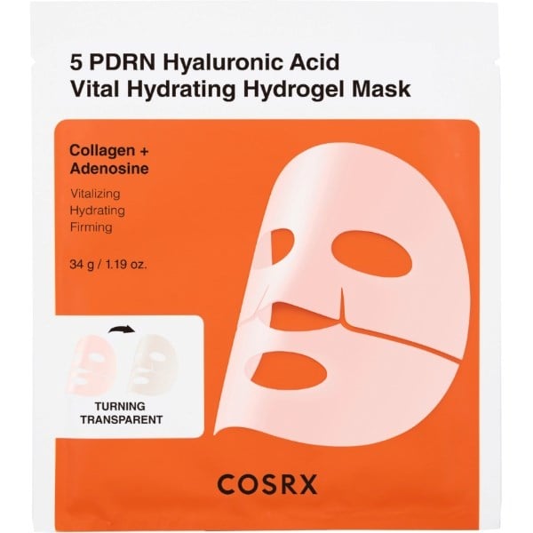 Cosrx 5 PDRN hyaluronic acid vital hydrating hydrogel mask